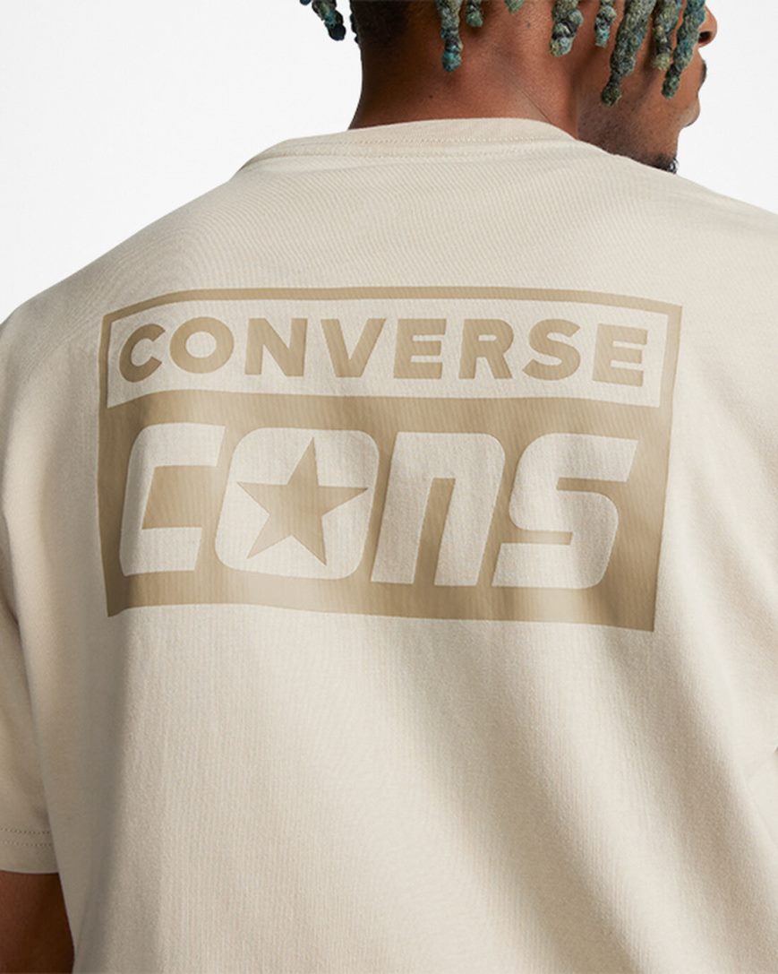 Camiseta Converse CONS Gráficas Masculino Cinzentas | PT W03P98T